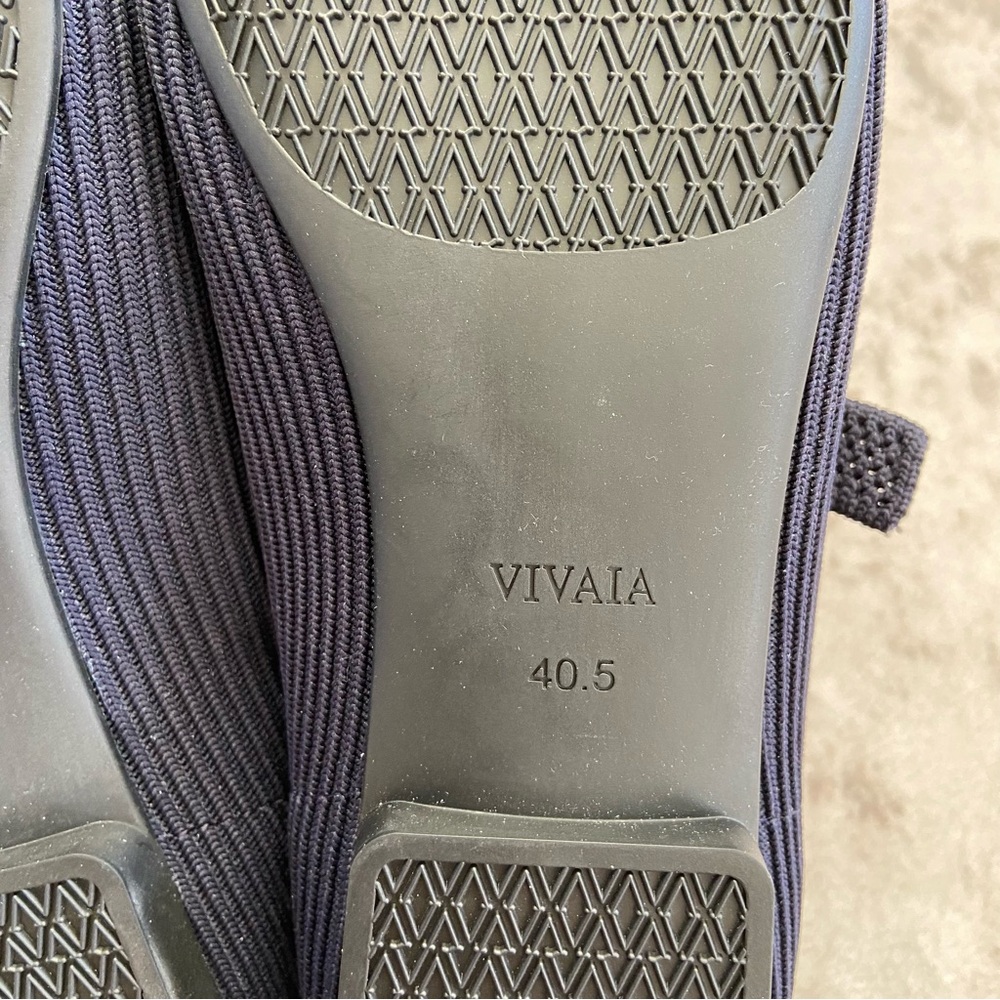 NWOB VIVAIA Square-Toe Margot Mary Janes Flats‎ Navy Blue 9-9.5 (EU 40.5) - Picture 10 of 12
